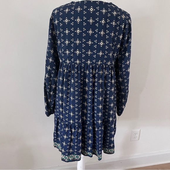 Nurture by Westbound Embroidered Long Sleeve Tunic Dress | Size Petite Large| - Picture 4 of 7